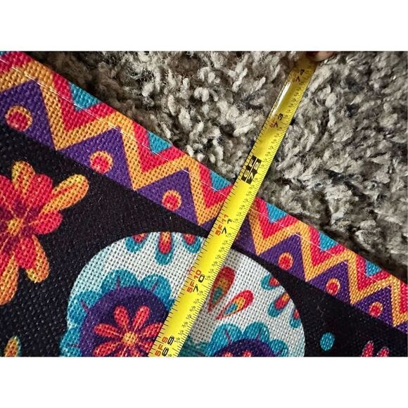 Sugar skull table runner, nice and long  13 x 72” 6 feet - Picture 5 of 12